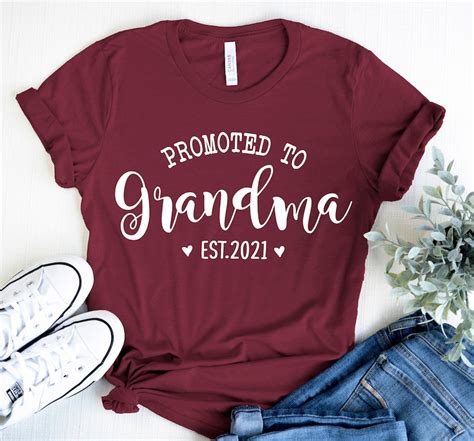 promoted to grandma shirt granny shirt pregnancy etsy