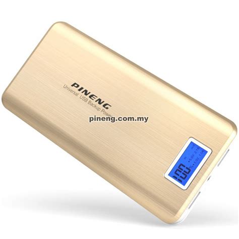 Romoss 30000mah power bank sense 8+, 18w pd usb c portable charger with 3 outputs & 3 inputs external battery pack cell phone charger battery compatible with iphone 11, xs max, macbook, ipad pro. PINENG PN-999 20000mAh Power Bank - Gold