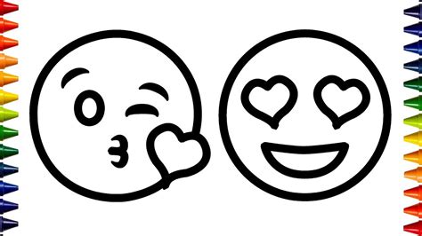 Top 24 Emoji Heart Eyes Coloring Pages