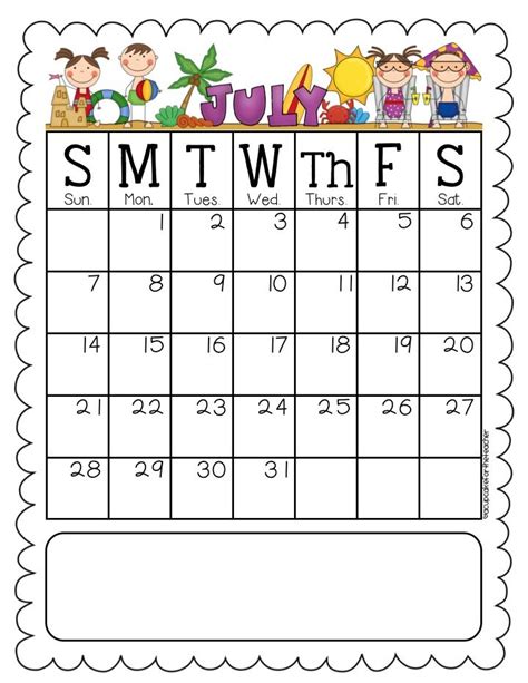 Monthly Behavior Calendar Teaching Pinterest