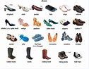Types of Shoes Vocabulary in English: 50+ items Illustrated - ESLBUZZ