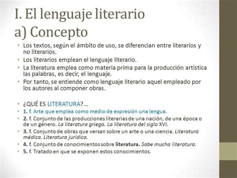 Qué Es El Lenguaje Literario Y Sus Características