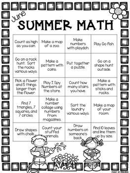 Math resources to help your child or student learn the numbers from 1 to 20, counting objects, colors, shapes, same, different and opposites. Summer Math Pack for Preschool, Pre-K, and Kindergarten | Kindergarten learning, Preschool ...