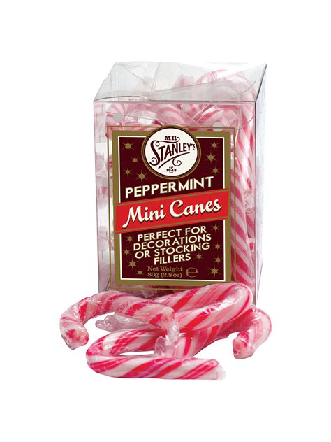Mr Stanleys Mini Peppermint Candy Canes 80g At John Lewis And Partners