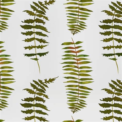 Botanical Wallpaper Home Decor Wall Art Ferns And Greens Peel And