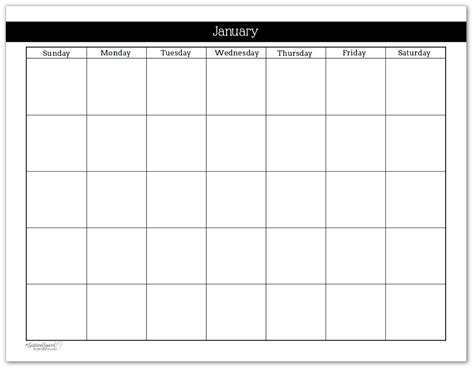 Blank Printable Monthly Calendar With No Dates Example Calendar Printable