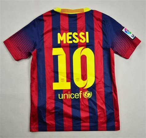 2013 14 Fc Barcelona Messi Shirt M Boys 137 147 Cm Football Soccer