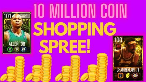 10 Million Coin Shopping Spree Nba Live Mobile Youtube