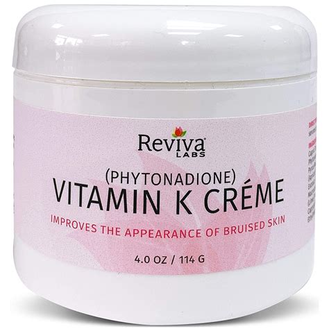 Buy Reviva Labs Vitamin K Cream For All Skin Types Improved The
