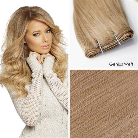 Natural Blonde Genius Weft Hand Tied Hair Extensions Cashmere Hair