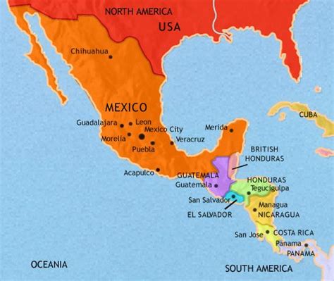 Map Of Mexico And Central America 1453 Ce Aztecs And Maya Timemaps