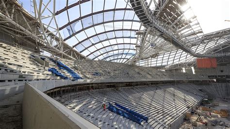 Zaha Hadids Al Wakrah 2022 Fifa World Cup Stadium In Qatar Nears