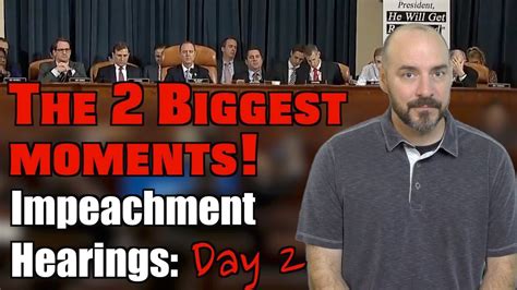 impeachment hearings the 2 biggest moments youtube