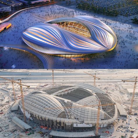 Zaha Hadids Al Wakrah 2022 Fifa World Cup Stadium Nears Completion