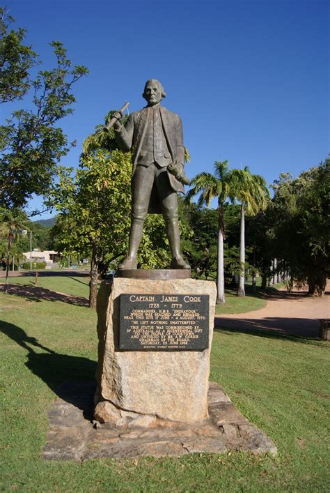 Captain James Cooks Statue In Cooktown Queensland June 2013 Captain