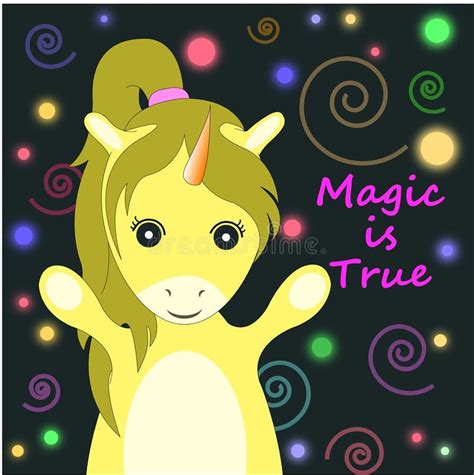 The Magic Of The Unicorn Stock Vector Illustration Of Real 97745071