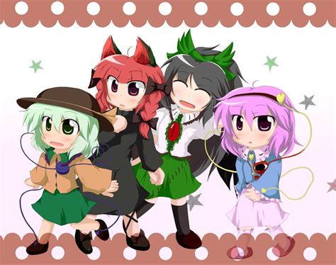 Komeiji Koishi Komeiji Satori Reiuji Utsuho And Kaenbyou Rin Touhou