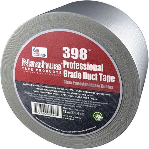 Nashua Tape 4 In X 60 Yds 398 All Weather Silver Hvac Duct Tape