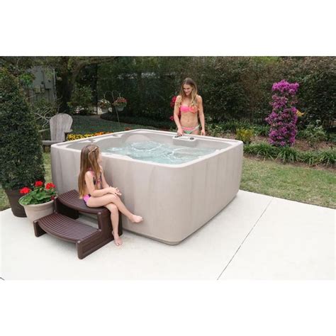 AquaRest Spas Premium Person Plug And Play Hot Tub With Stainless Jets Heater Ozone
