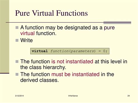 Ppt Inheritance Polymorphism And Virtual Functions Powerpoint