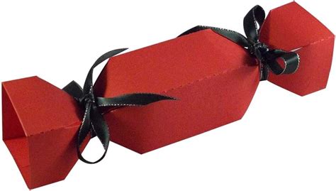 10 X Xmas Red Christmas Cracker Boxes Christmas Favour Boxes