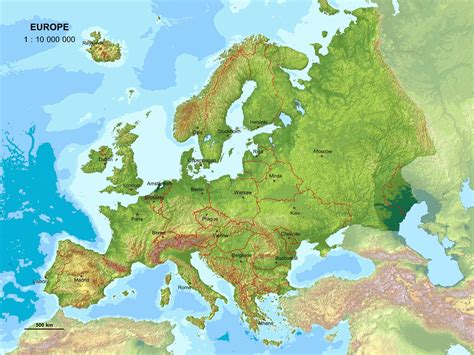 Europe Relief Map