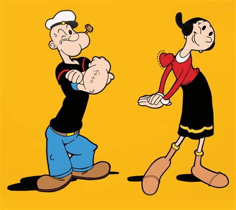 my drawing of popeye and olive r comicbooks