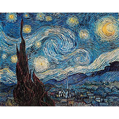 Starry Night By Vincent Van Gogh Art Printposter 11x14 Inches