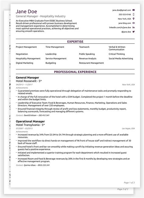 Writing a professional resume is a very important step in your job hunt. Curriculum Vitae Template | | Mt Home Arts