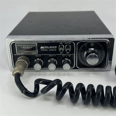Vintage Midland Cb Radio Model 13 857b With Mic Tested Rare Ebay