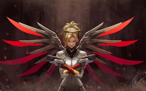 1680x1050 4k Mercy Overwatch Art 1680x1050 Resolution Hd 4k Wallpapers