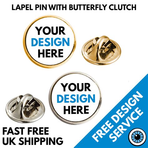 Bespoke Badges Logo Image Badge Custom Printed Lapel Pin Rectangle Pins