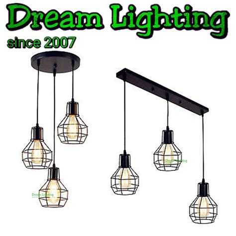 Lampu siling lampu hiasan logam halida cahaya. Dream Lighting / Pendant Light Hanging Ceiling Light ...