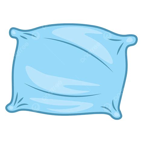 Color Pillow Vector Art Png A Blue Colored Pillow Vector Or Color