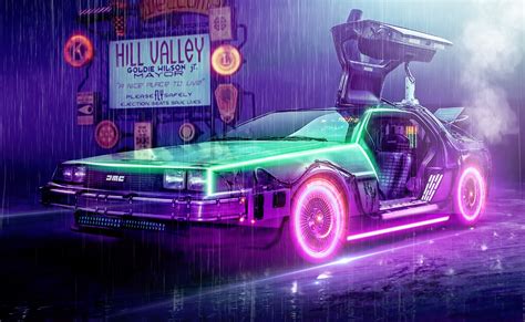 Incredible 80s Retro Style Delorean With A Bit Of A Tron Feel Too By