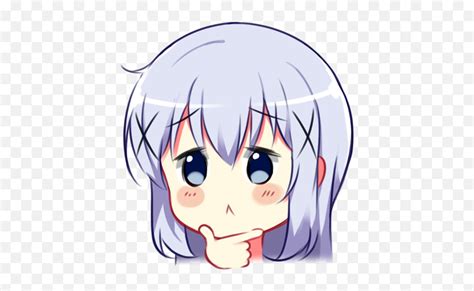 Chinothink Discord Anime Think Emojianime Emoji Free Transparent