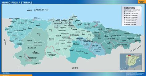 Mapa Politico De Asturias