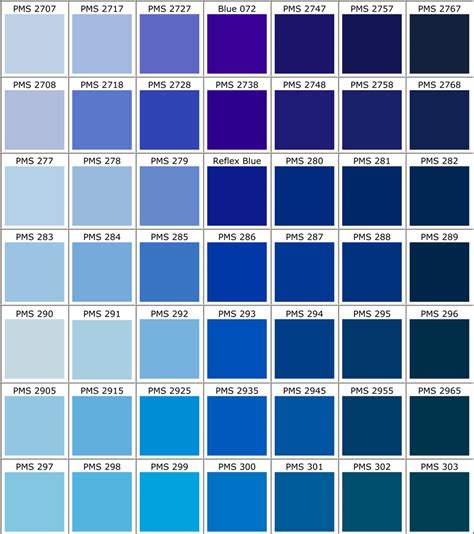 Click on a color name or hex code to preview the color as the page background and get matching web design color palettes. Pantone-Colors-Blue-XL - Racer Ink