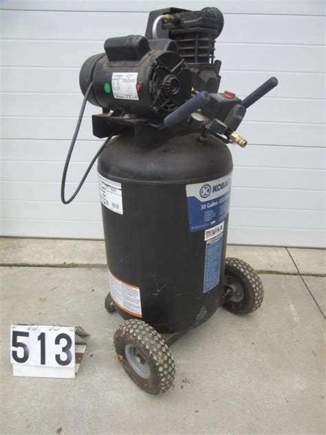 Kobalt 30 Gallon Mobile Air Compressor Live And Online Auctions On