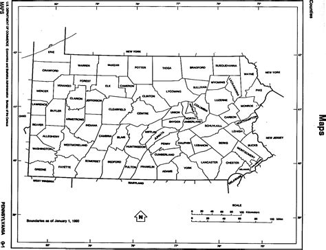 Pacounty Map Outline From Pcl Collection