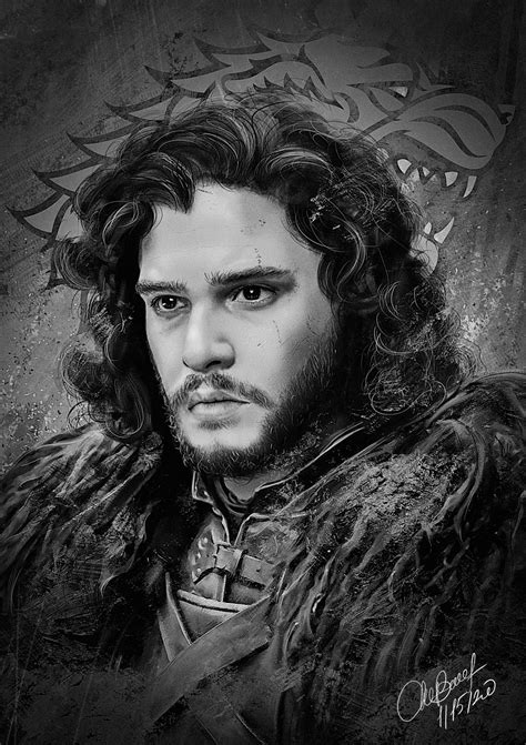 Jon Snow Show — Daenerys Targaryen And Jon Snow By Miyuru Eranda
