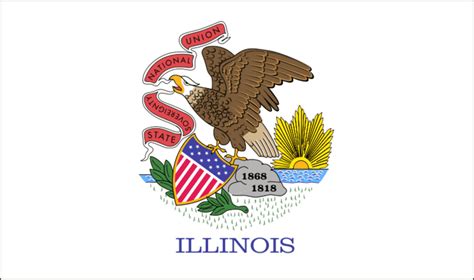 Free Picture State Flag Illinois