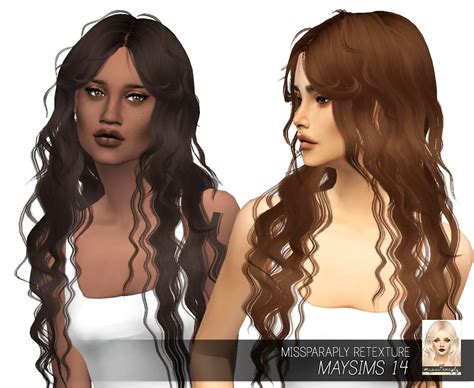 Sims 4 Hairs Miss Paraply Maysims 151 Hair Retextured Vrogue