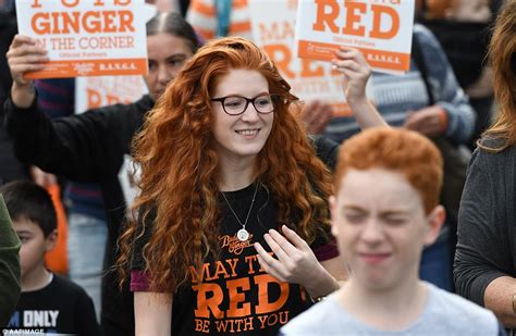 Ginger Rally In Melbourne Attracts Hundreds Of Redheads Daily Mail Online