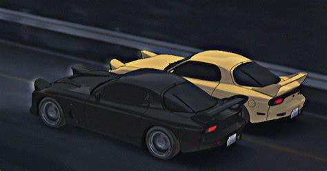 Black RX 7 FD3S Vs Yellow RX 7 FD3S Kyoko Vs Keisuke Jdm Wallpaper