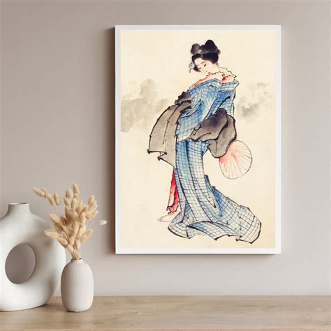 Geisha Painting Japanese Art Asian Girl Nude Naked Asian Girl Asian Girl Poster Naked Asian