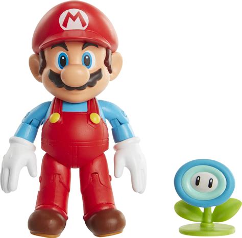 Nintendo Jakks Super Mario Figurine Eis Mario Avec Fleur De Glace