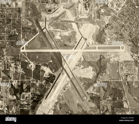 Historical Aerial Photograph Atlanta Airport 1952 Stock Photo Alamy