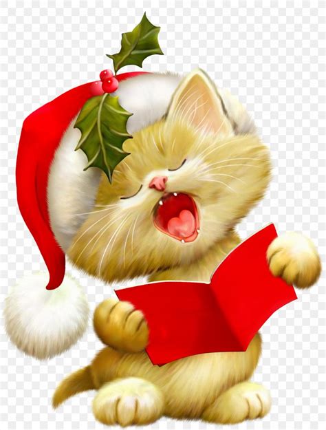 Cat Santa Claus Kitten Christmas Clip Art Png 1010x1333px Cat