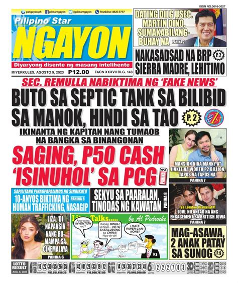 Pilipino Star Ngayon Newspaper Get Your Digital Subscription